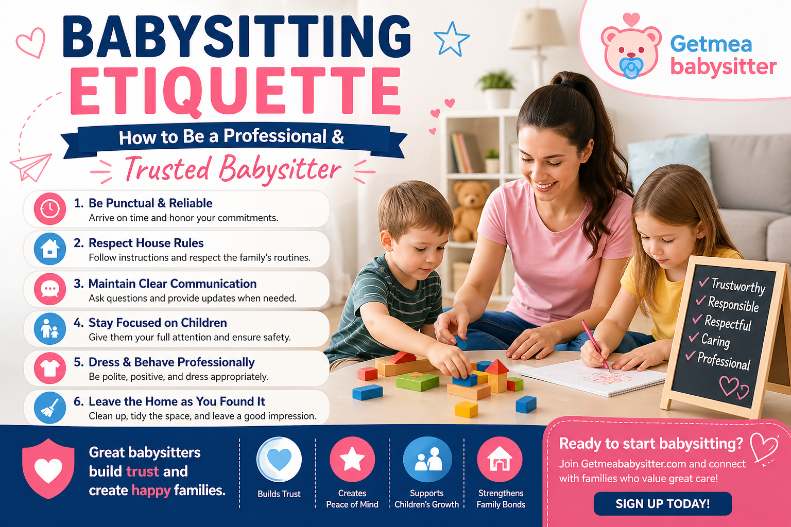 Babysitting Etiquette: How to Be a Professional and Trusted Babysitter