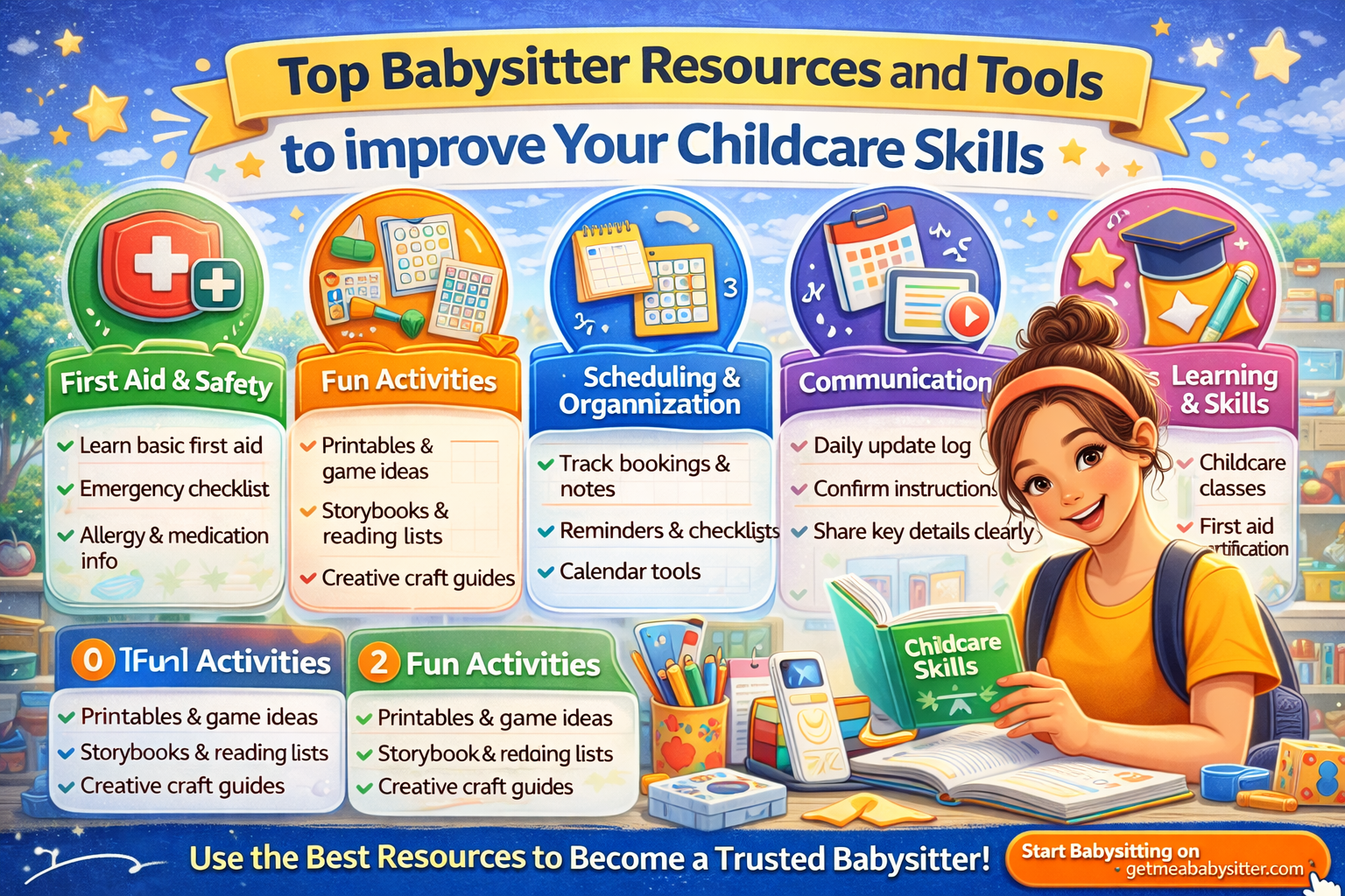 Top Babysitter Resources and Tools to Improve Your Childcare Skills