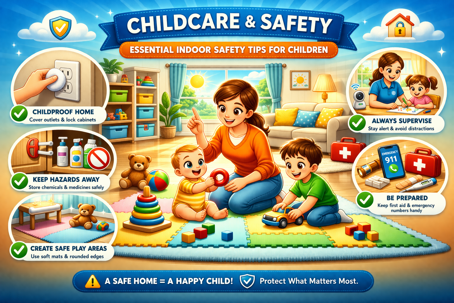 Childcare & Safety: Essential Indoor Safety Tips for Children